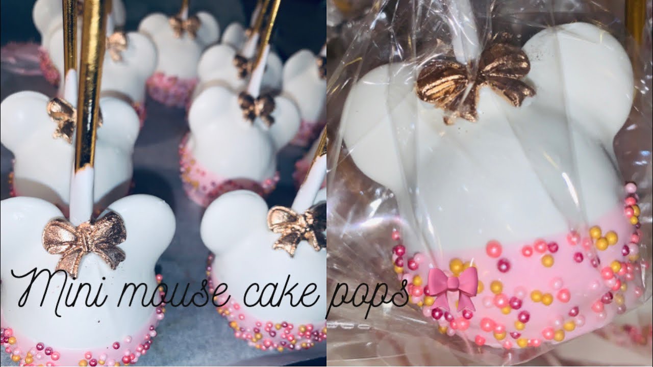 how to make minnie mouse cake pops